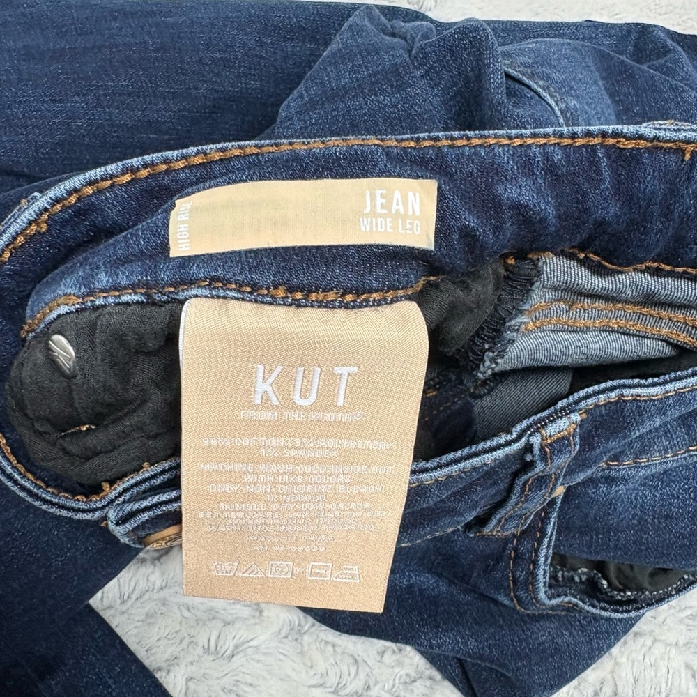 Kut from the Kloth High Rise Wide Leg Women’s jeans size 8 dark wash - Picture 3 of 9